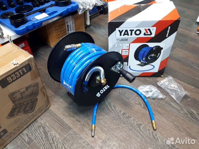 Шланг пневматический 10мм 15м на катушке Yato