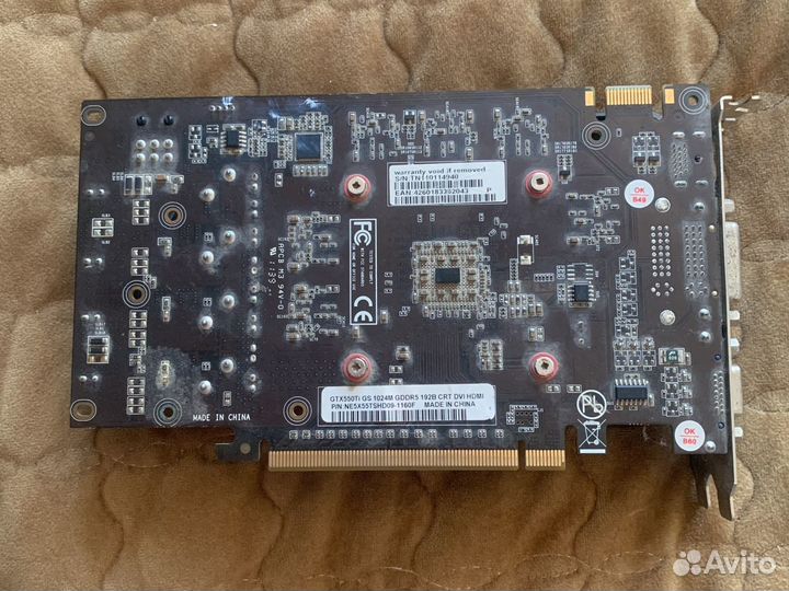 Видеокарта gtx550ti 1gb