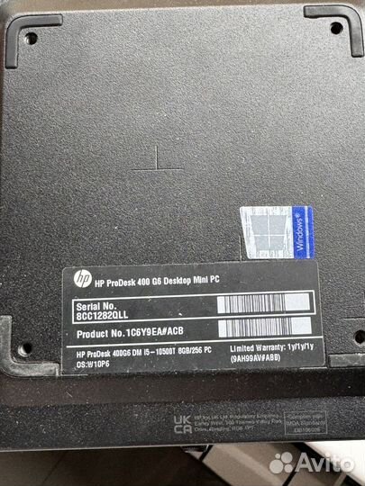 Hp prodesk 400 G6 mini PC
