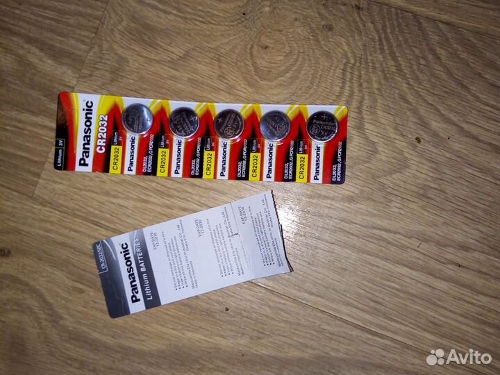 Батарейки Panasonic CR 2032
