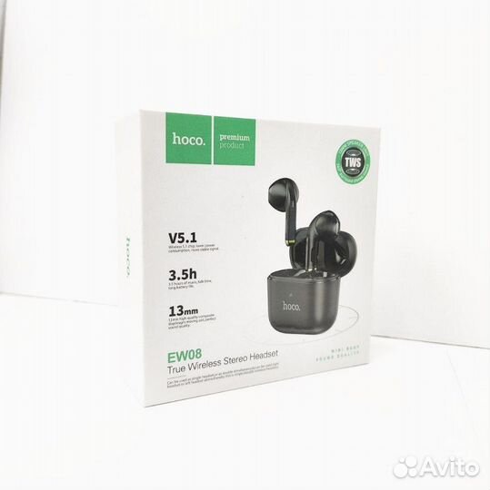 Наушники беспроводные блютуз Hoco EW08 черные