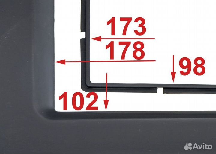 Переходная рамка Ford Focus2 Fusion Fiesta Transit