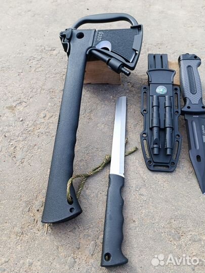 Топор туристический и нож кизляр 6в1