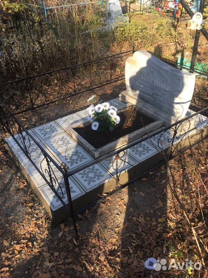 Облицовка могил плиткой