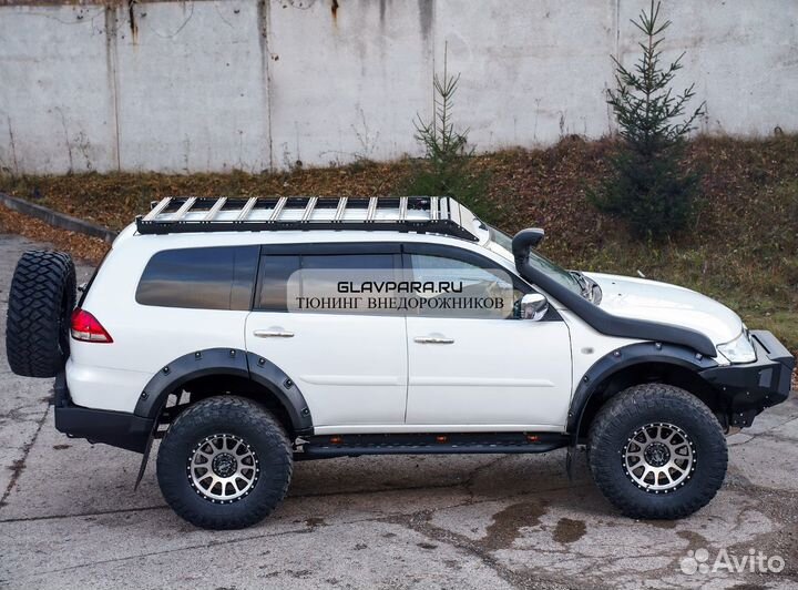 Багажник экспедиционный STC Mitsubishi Pajero Sport 2008-2015 шторка