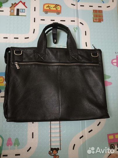 Сумка для ноутбука и документов кожаная