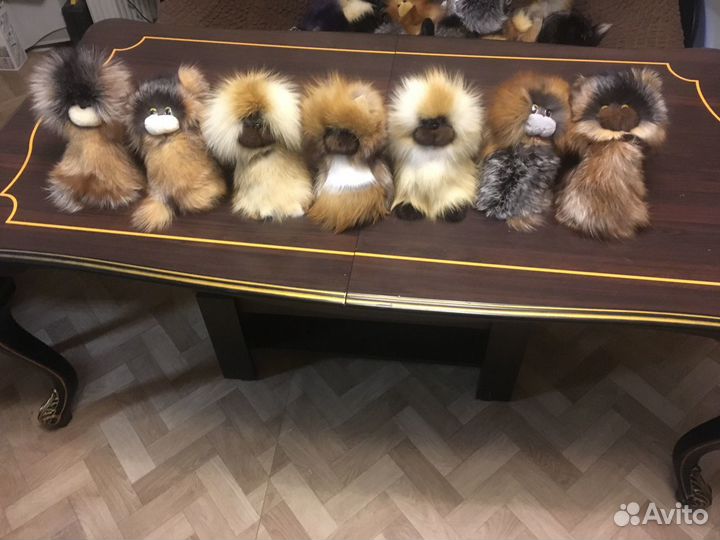 Меховые игрушки кошки