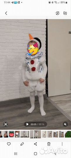 Костюм снеговика