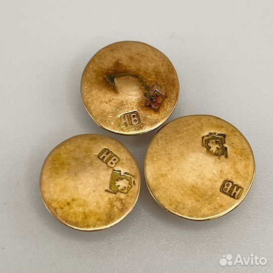 Золотые пуговицы 56 пробы нв