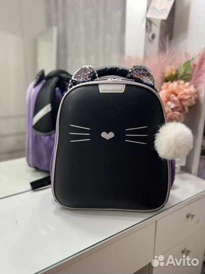 Рюкзак для девочки shool kitti black