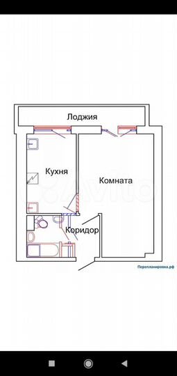 1-к. квартира, 34,5 м², 3/5 эт.