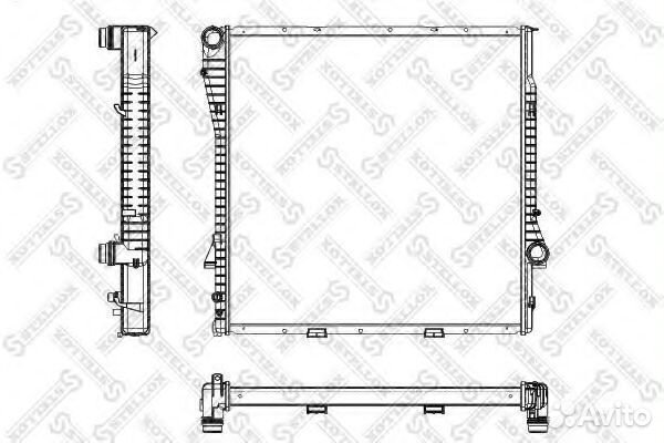 Радиатор 1025166SX stellox