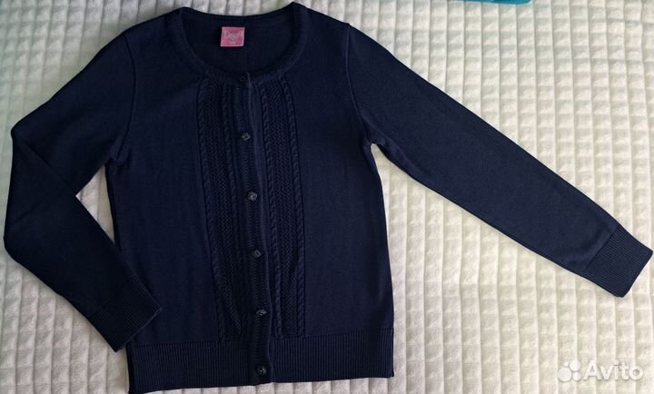 Сарафан и кардиган школьный