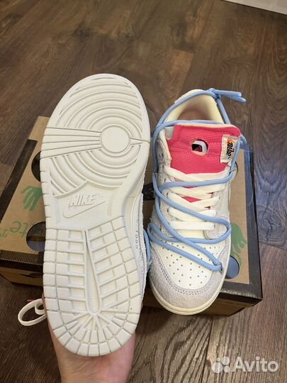 Кеды Nike Dunk Low x Off-White Lot 38