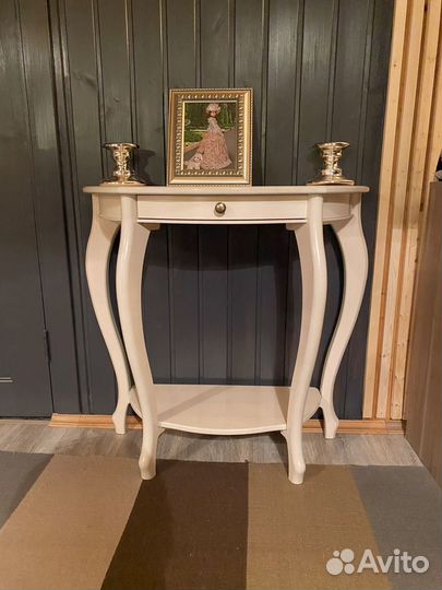 Консольный столик дерево бежевый