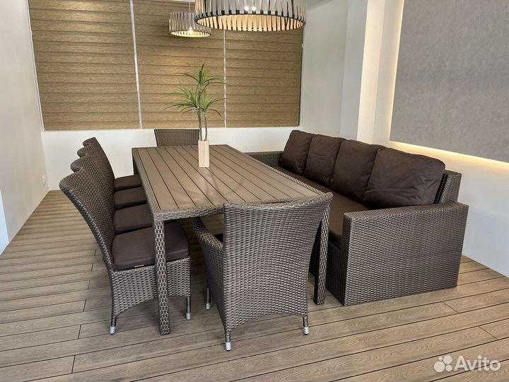 Плетеная садовая мебель из ротанга