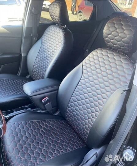 Чехлы Chevrolet Cruze Экокожа Соты