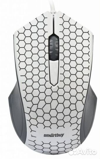 Мышь проводная Smartbuy ONE 334 белая с подсветкой