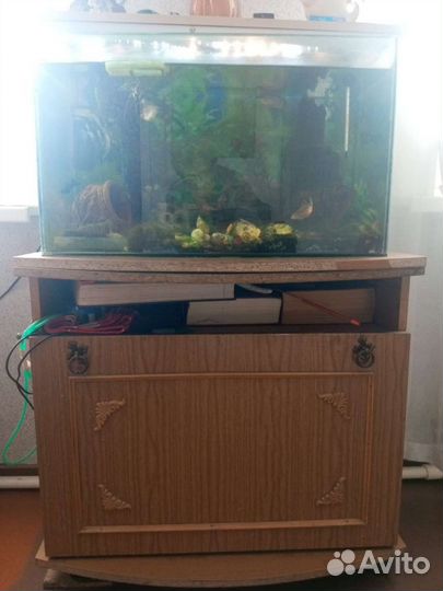 Аквариум с тумбой бу