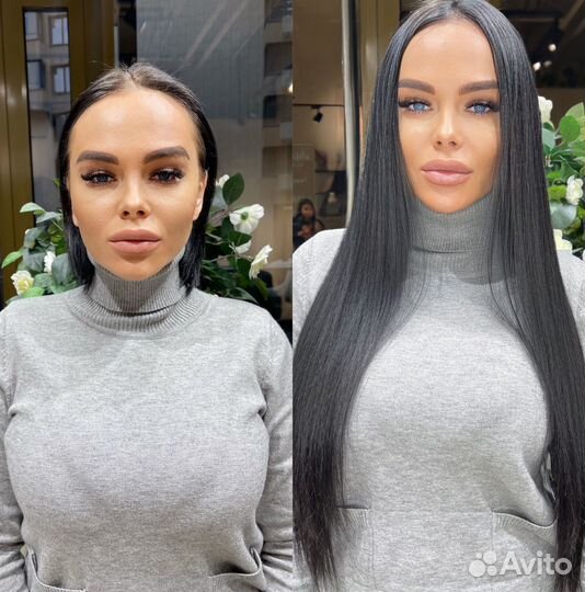 Капусльное наращивание волос