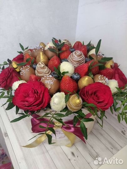Букет из клубники в шоколаде
