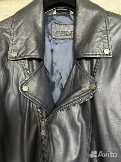 Кожаная куртка trussardi (косуха)