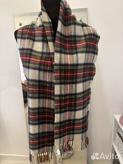 Кашемировый шарф в клетку Шотландия