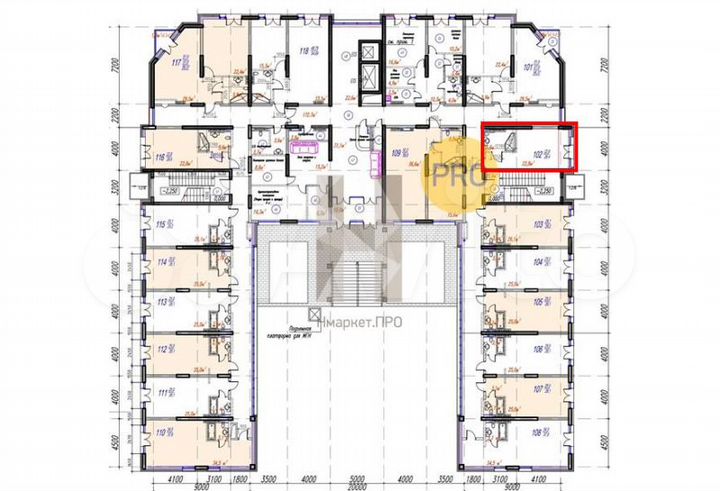 Апартаменты-студия, 28,4 м², 1/6 эт.