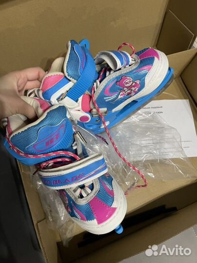 Коньки детские раздвижные новые