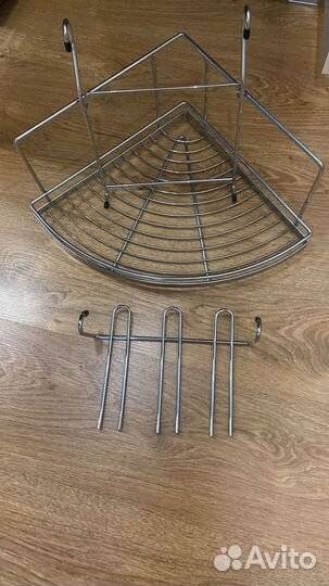 Полка на рейлинг для кухни хром