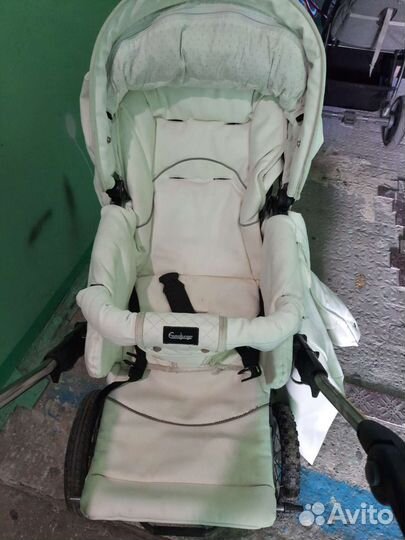 Коляска 2 в 1 эко кожа