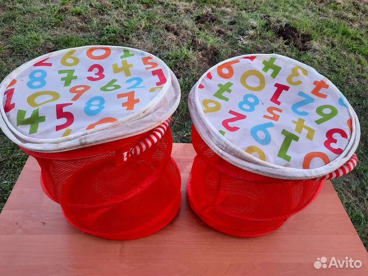 Икеа 2 сетчатые детские корзинки, игровая труба