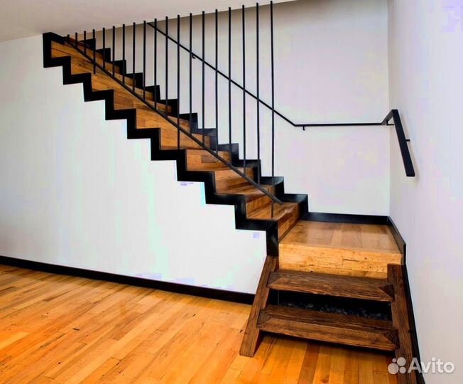 Лестница забежная под ключ
