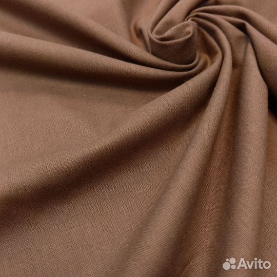 Ткань хлопок для постельного белья поплин Мокко