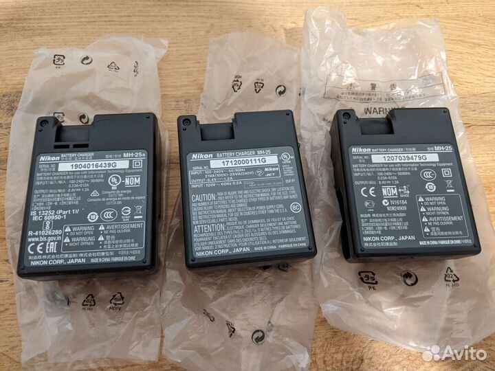 Зарядки и аккумуляторы Nikon (оригинал)