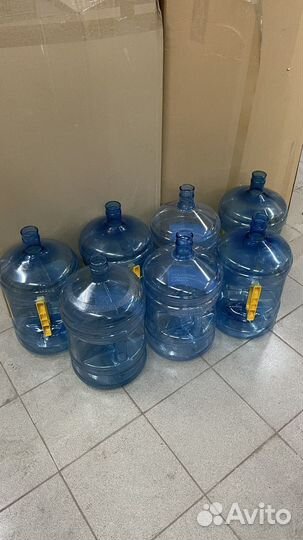 Бутылка для воды 19 литров с пробкой и с ручкой