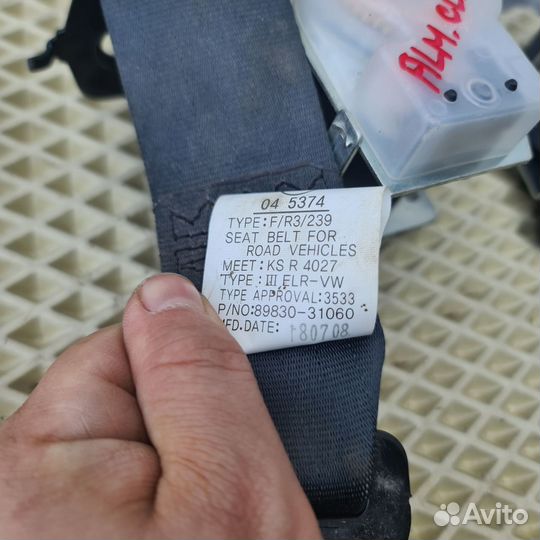 Задние ремни безопасности Nissan Almera Classic