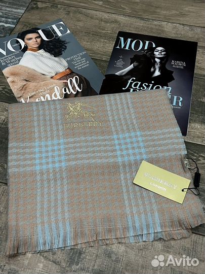 Кашемировый теплый шарф палантин Burberry