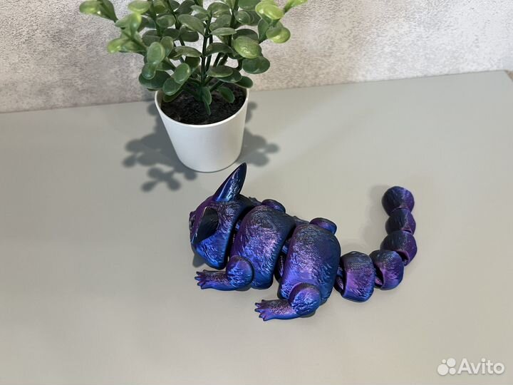 Песец подвижная игрушка / 3Д печать