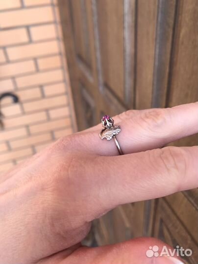 Кольцо с рубином СССР