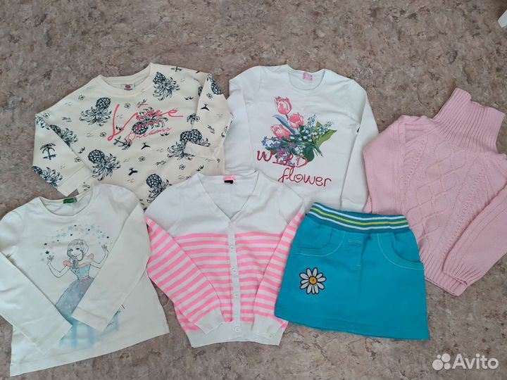 Пакет вещей для девочки, размер 98-104