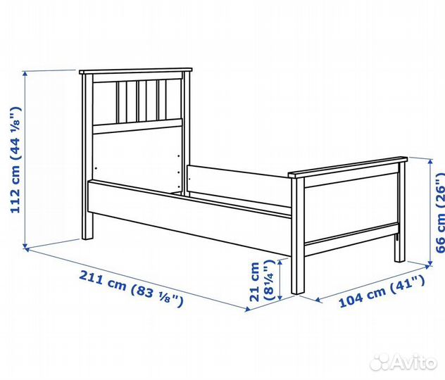 Кровать IKEA с матрасом