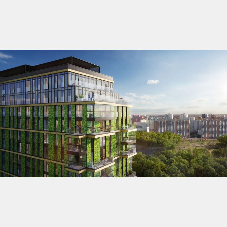 2-к. апартаменты, 61,5 м², 17/20 эт.