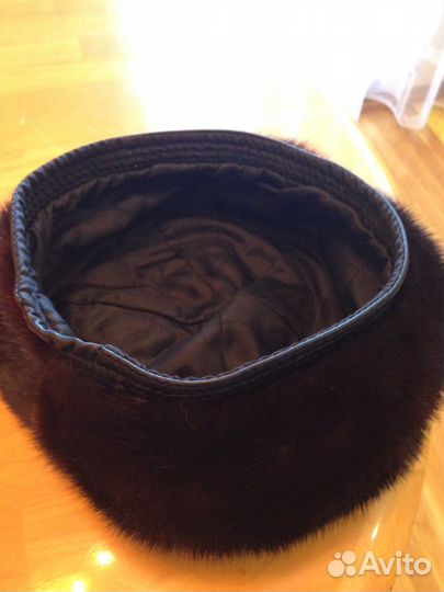 Берет женский норковый мягкий, размер 56
