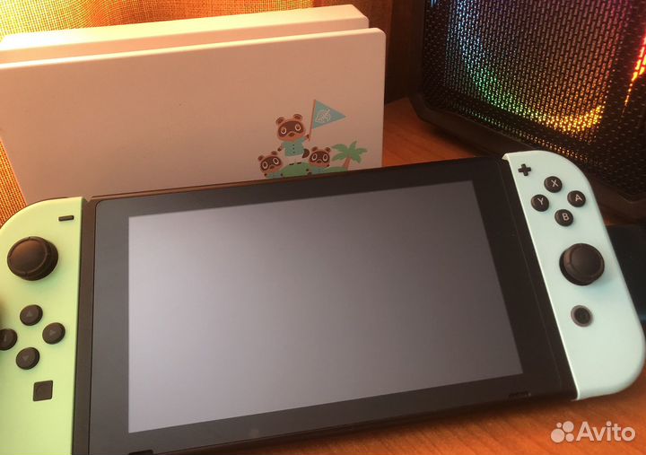 Nintendo Switch (Animal Crossing edition, rev 2)