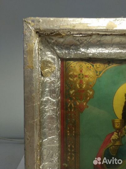 Икона старинная Святая Варвара