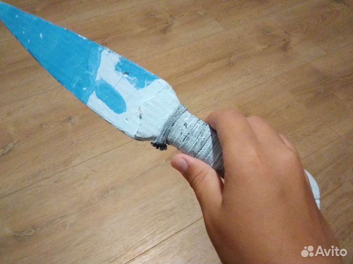 Нож кунай из картона из игры standoff2