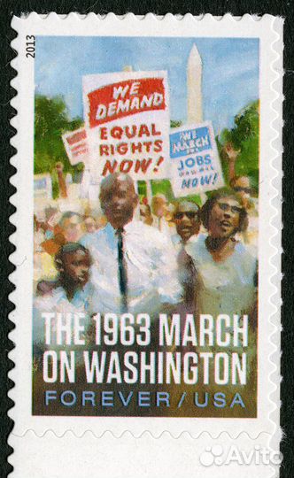 Почтовая марка США. The 1963 March on Washington