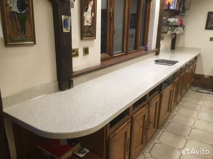 Барная стойка для кафе на заказ, из камня