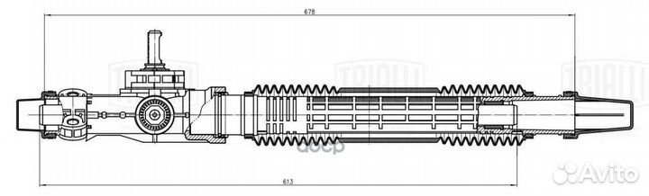 Рейка рулевая CR192 Trialli